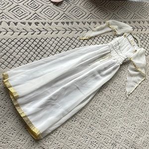 Grecian costume white with gold accents girls size 10 - 12 used once.